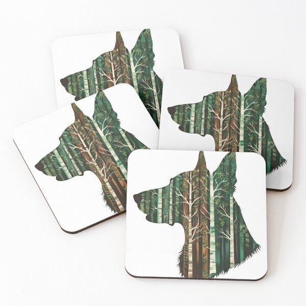 Item preview, Forest Silhouette of a Groenendael designed and sold by GoodyPaws.
