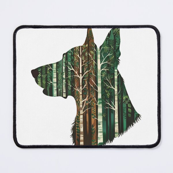 Item preview, Forest Silhouette of a Groenendael designed and sold by GoodyPaws.