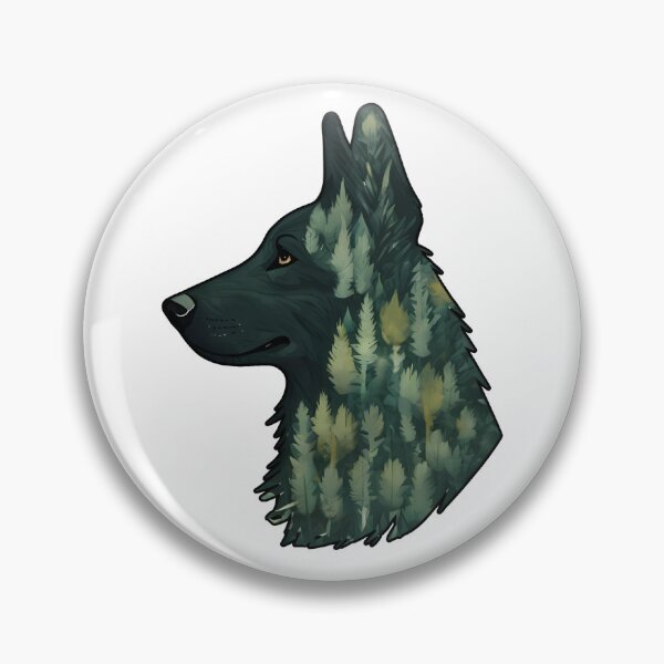 Item preview,  Forest Silhouette of a Groenendael designed and sold by GoodyPaws.