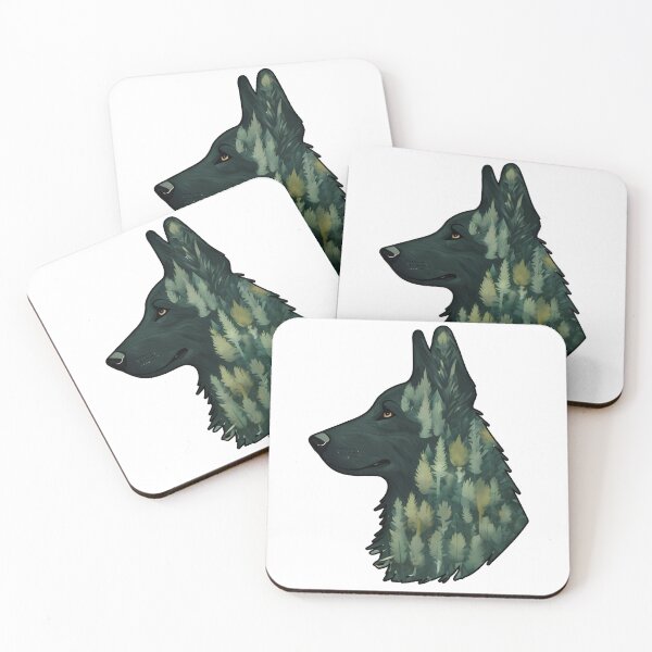 Item preview,  Forest Silhouette of a Groenendael designed and sold by GoodyPaws.