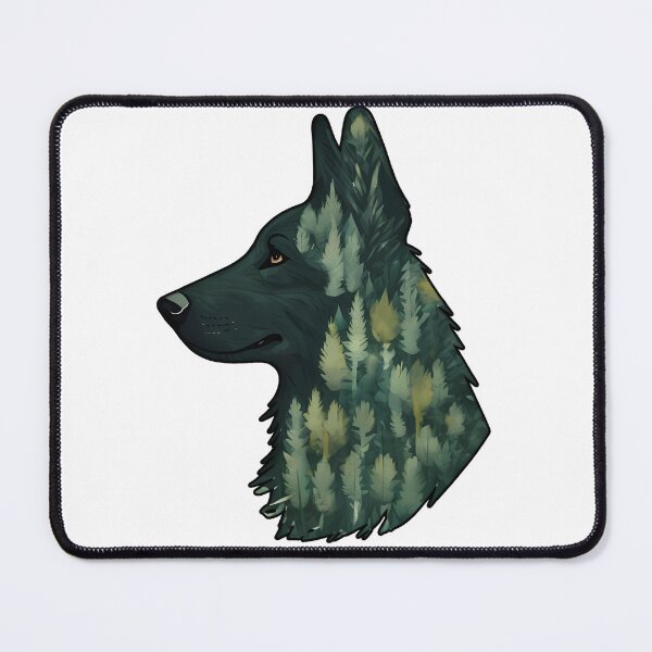 Item preview, Forest Silhouette of a Groenendael designed and sold by GoodyPaws.