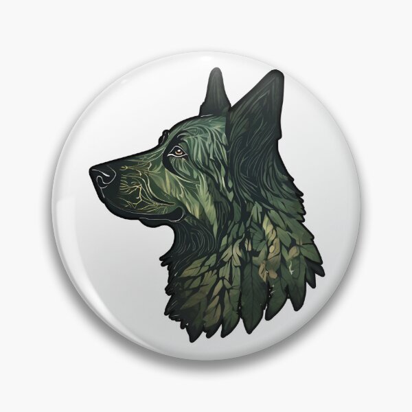 Item preview, Forest Silhouette of a Groenendael designed and sold by GoodyPaws.
