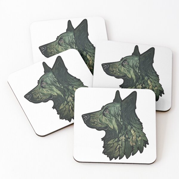 Item preview, Forest Silhouette of a Groenendael designed and sold by GoodyPaws.