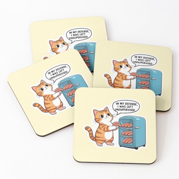 Item preview, Sneaky Cat Stealing Wurst – Funny Sticker designed and sold by anutash2020.