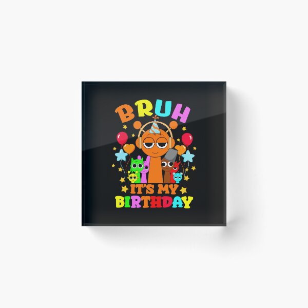 Aperçu de l'œuvre Frère Sprunki, c'est mon anniversaire Sprunki Birthday créée et vendue par TreArtiveMinde.