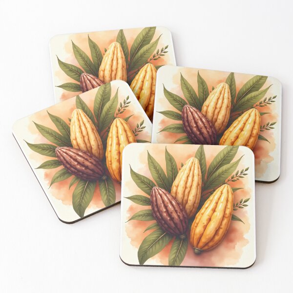 Item preview, Abstract color worlds - cocoa beans - art for the senses designed and sold by  VectorArtFactory.