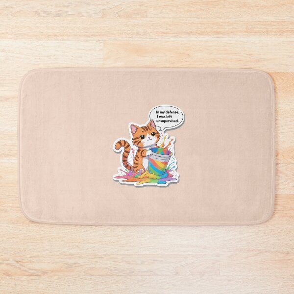Item preview, Color Splash Cat – Cute & Artsy Sticker designed and sold by anutash2020.