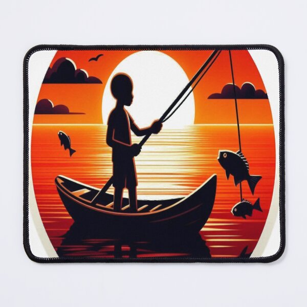 Item preview, Shadows and Reflections: The Magic of Fishing at Sunset designed and sold by FoxinhoSoumaila.