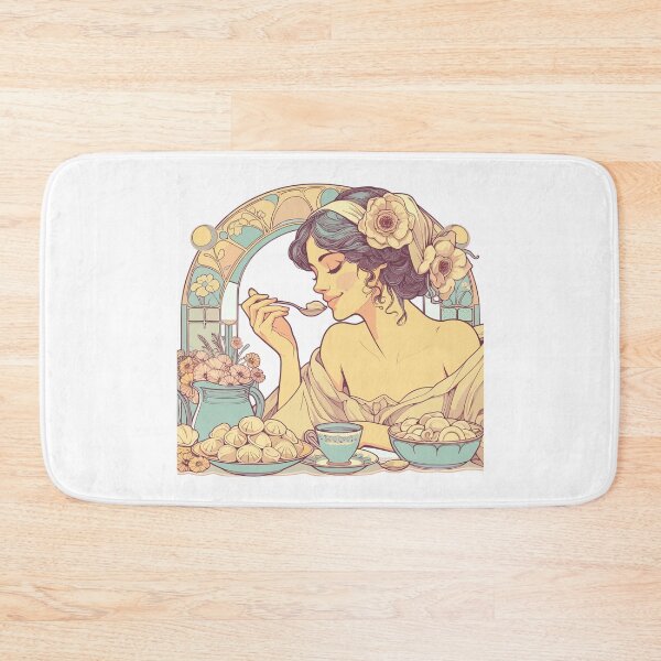 Item preview, Pelmeni beautiful woman Art Nouveau grace gift designed and sold by Pineapple-Tree.