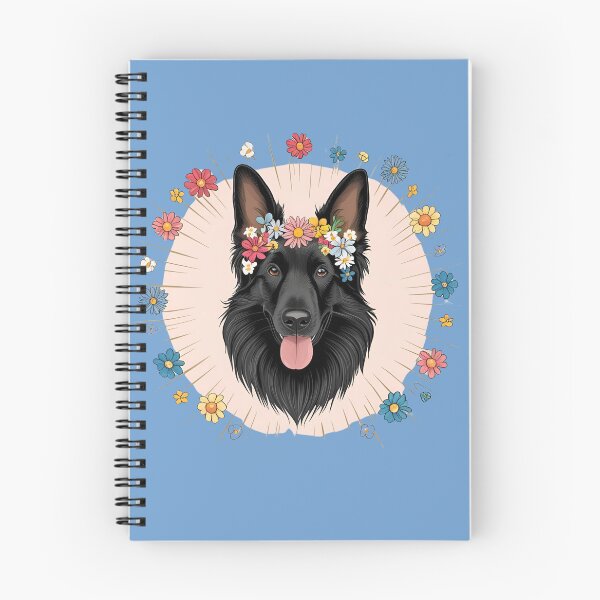 Item preview,  Floral Silhouette of a Groenendael designed and sold by GoodyPaws.