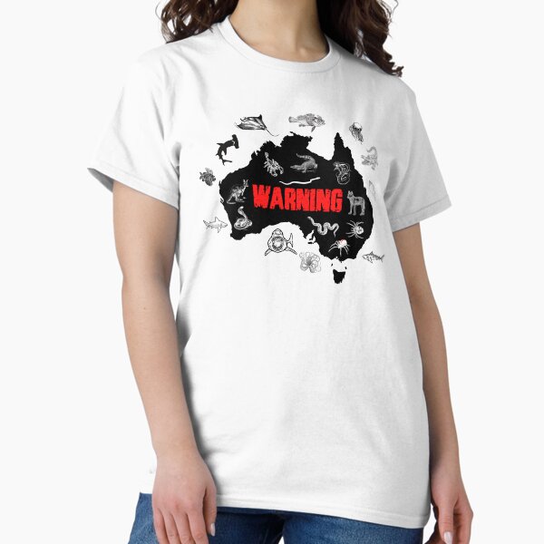Item preview, Warning Australia's Most Dangerous Animals designed and sold by CheesyTeesAU.
