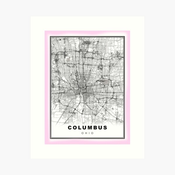 Item preview, Minimalist Columbus Map designed and sold by Tamas Das.