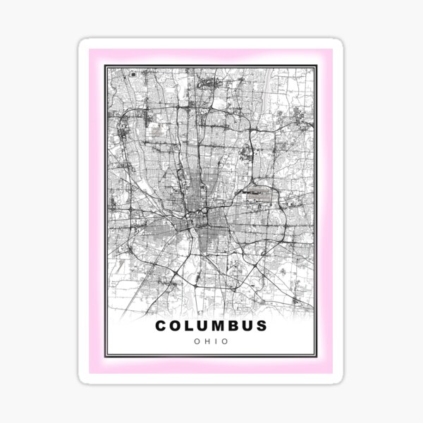 Item preview, Minimalist Columbus Map designed and sold by Tamas Das.