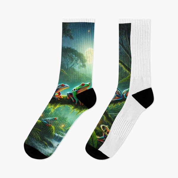 Item preview, Amazon Rainforest Frogs | Nocturnal Jungle Wildlife designed and sold by NocturnalNook.