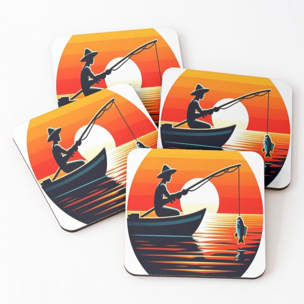 Item preview, Serenity at Twilight: A Fisherman and His Horizon designed and sold by FoxinhoSoumaila.
