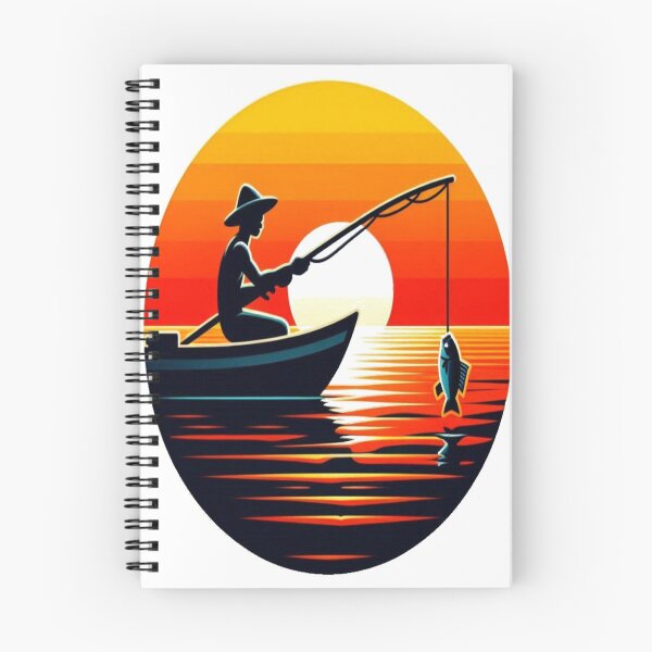 Item preview, Serenity at Twilight: A Fisherman and His Horizon designed and sold by FoxinhoSoumaila.