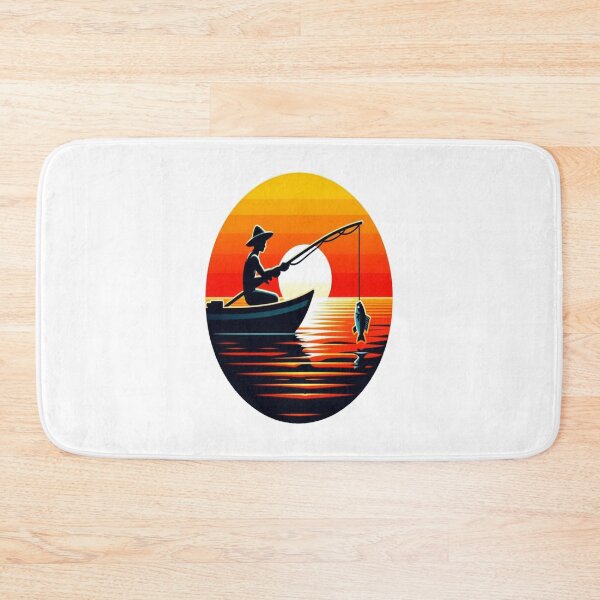 Item preview, Serenity at Twilight: A Fisherman and His Horizon designed and sold by FoxinhoSoumaila.