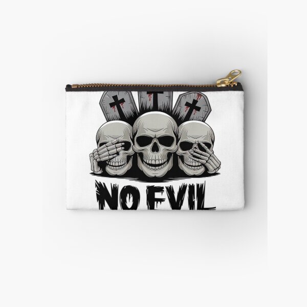Item preview, See Speak Hear No Evil Skulls Halloween Bloody Damage designed and sold by Cherish Valentine.
