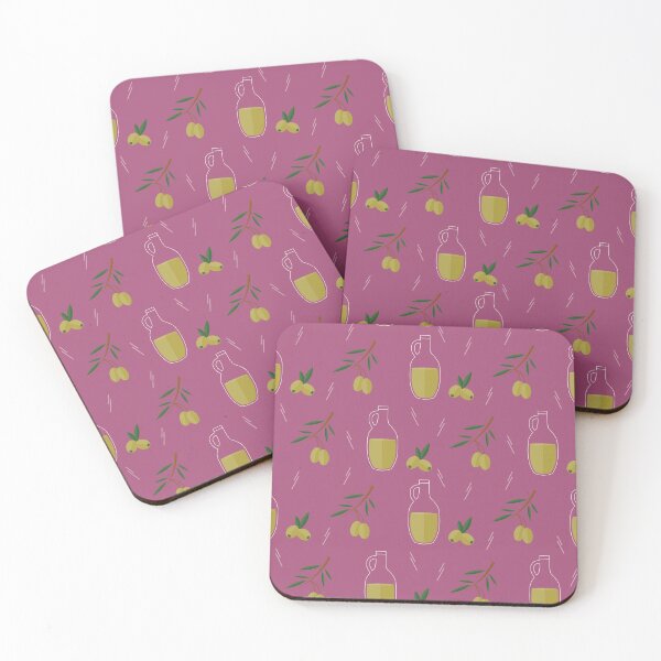 Item preview, Olives and olive oil on purple designed and sold by reneesillus.