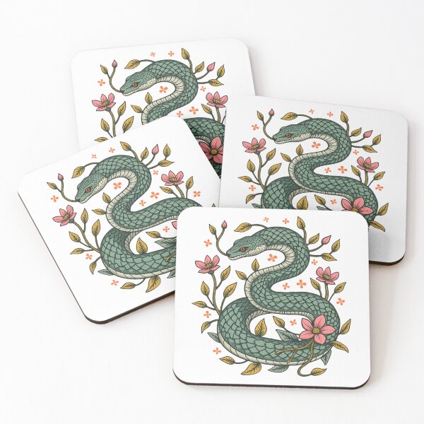 Item preview, Botanical Serpent Nature Inspired Design designed and sold by BirdsnStuff.