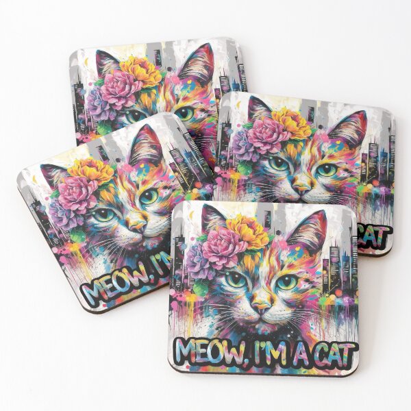 Item preview, Artistic cat designed and sold by QuanntixArt.
