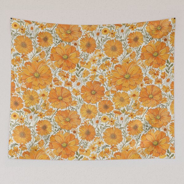 Item preview, Pot Marigold flowers designed and sold by CoolPixels.