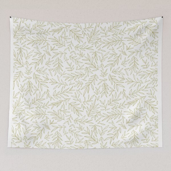 Item preview, botanical floral leaf pattern  designed and sold by LivsPlantHouse.