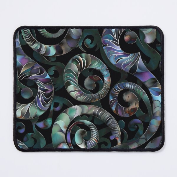 Item preview, New Zealand Māori Paua Pattern Koru Design 355 designed and sold by GrinGalore.