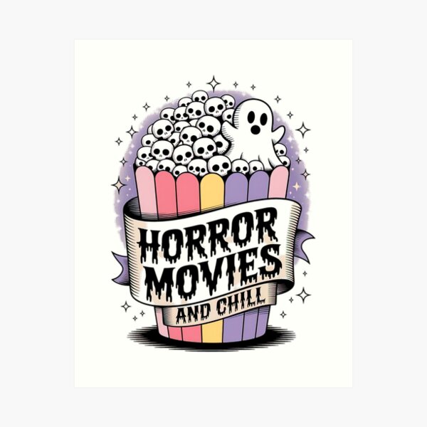 Item preview, Horror Movies and Chill Sweet Spooky Halloween designed and sold by Ashlee Estes.