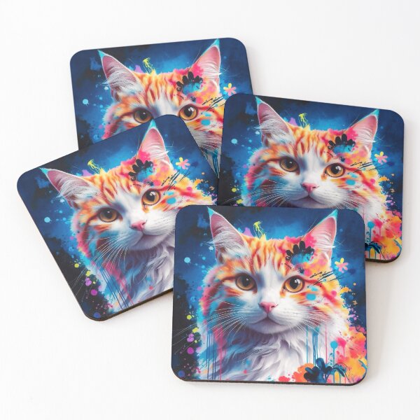Item preview, Artistic cat designed and sold by QuanntixArt.