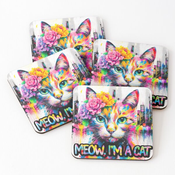 Item preview, Artistic cat designed and sold by QuanntixArt.
