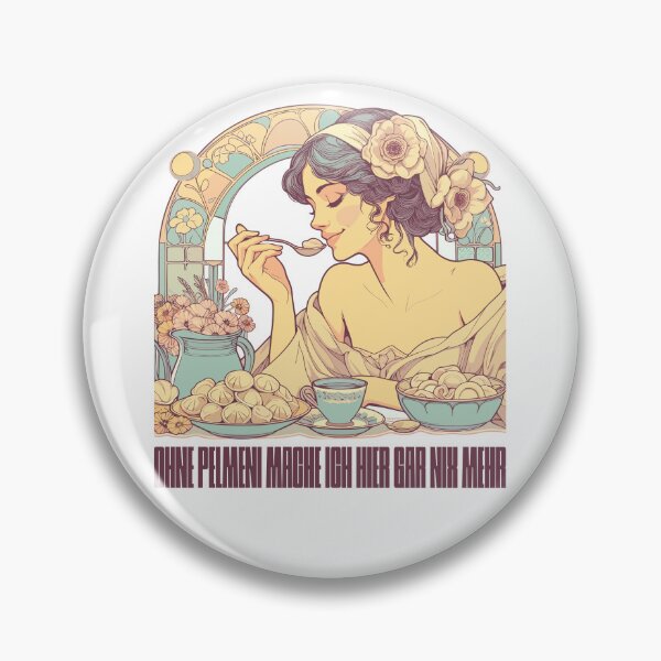 Item preview, No Pelmeni, no beautiful woman Art Nouveau gift designed and sold by Pineapple-Tree.