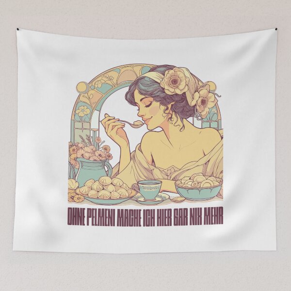 Item preview, No Pelmeni, no beautiful woman Art Nouveau gift designed and sold by Pineapple-Tree.