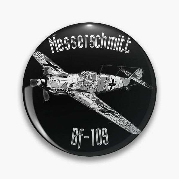 Item preview, Messerschmitt Bf 109 Vintage Aircraft Illustration designed and sold by Aerolovers.