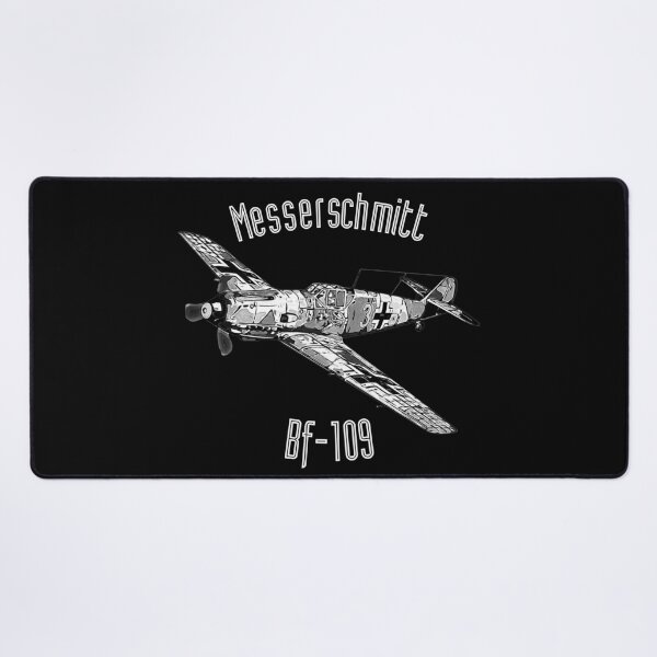 Item preview, Messerschmitt Bf 109 Vintage Aircraft Illustration designed and sold by Aerolovers.