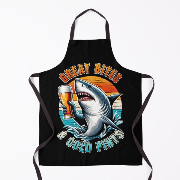 Item preview, Shark with Beer - Great Bites Cold Pints designed and sold by QuirkySpark.
