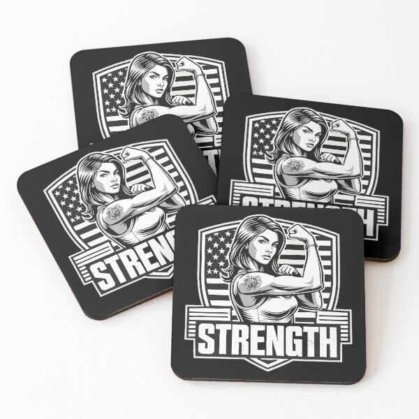 Item preview, Strength strong woman American cool gift designed and sold by Pineapple-Tree.