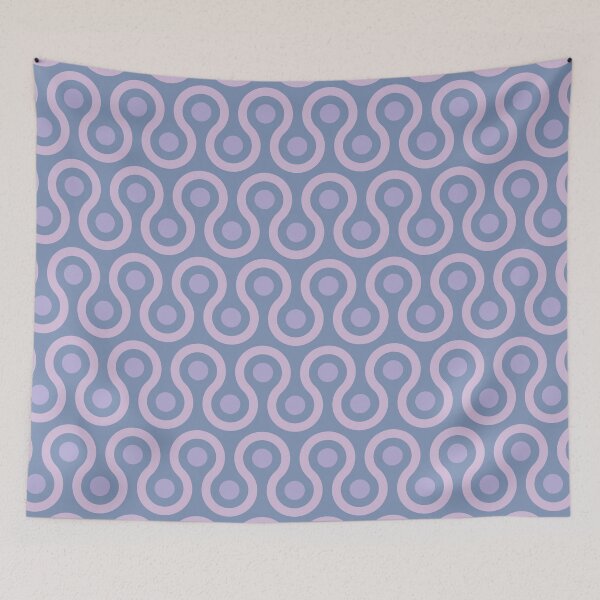 Item preview, Geometric Pattern: Looped Circles: Iris designed and sold by Red Wolf.