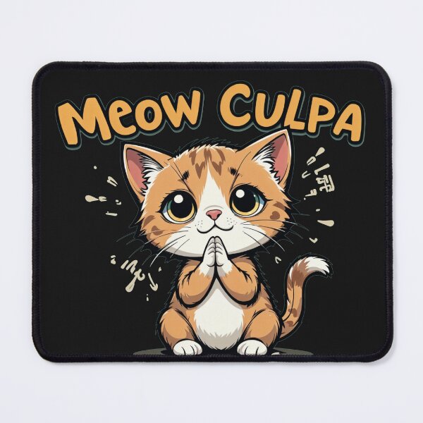 Item preview, Apologetic Cat - Meow Culpa Feline Art designed and sold by latelierdechris.