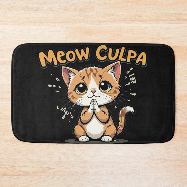 Item preview, Apologetic Cat - Meow Culpa Feline Art designed and sold by latelierdechris.