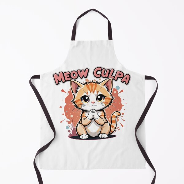 Item preview, Meow Culpa - Apologetic Cat Kawaii Art designed and sold by latelierdechris.