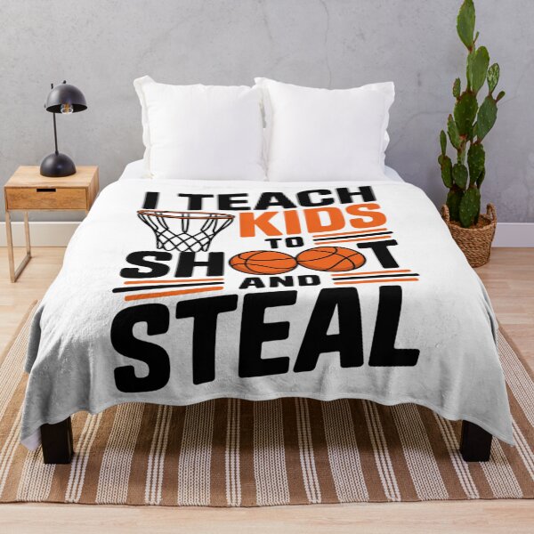 Item preview, I Teach Kids To Shoot And Steal High School Basketball Coach designed and sold by tearbytea.