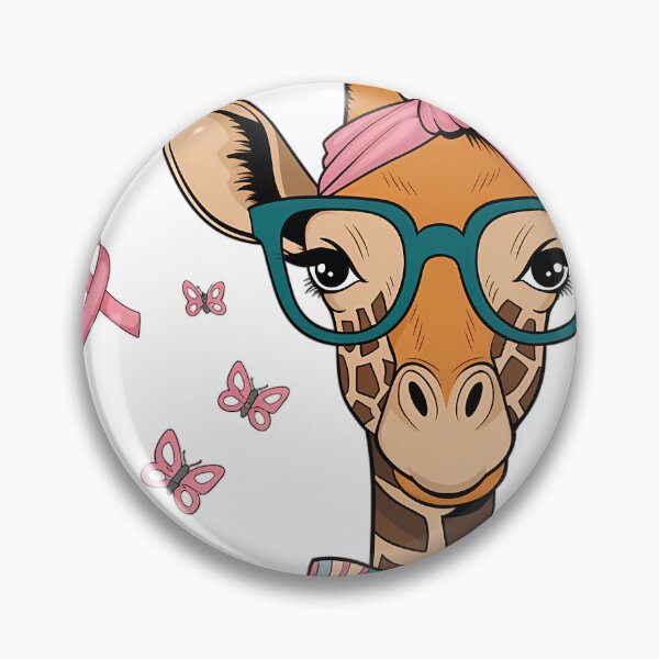 Item preview, Giraffe Breast Cancer Awareness designed and sold by tearbytea.