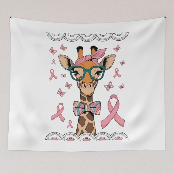 Item preview, Giraffe Breast Cancer Awareness designed and sold by tearbytea.
