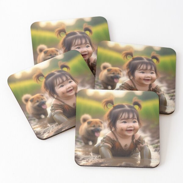 Item preview, joyful, playful baby girl  designed and sold by KnJ-Hangers.