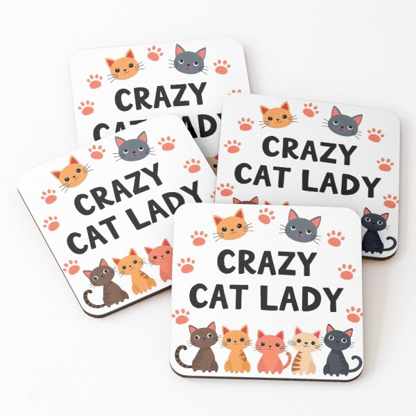 Item preview, Crazy Cat Lady - Fun and Adorable Feline Design designed and sold by latelierdechris.