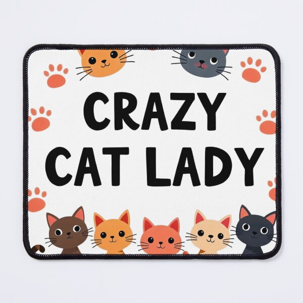 Item preview, Crazy Cat Lady - Fun and Adorable Feline Design designed and sold by latelierdechris.
