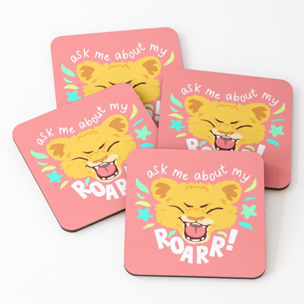 Item preview, Ask Me About My Roar! | Cute Lion Cub Toddler Girl T-Shirt designed and sold by LeapsAndTumbles.
