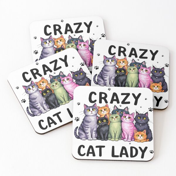Item preview, Crazy Cat Lady Collection - Cute and Colorful Cat Designs designed and sold by latelierdechris.