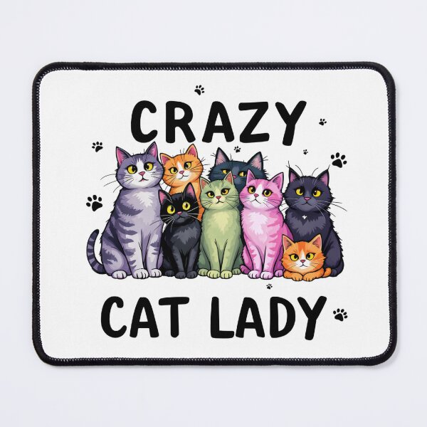 Item preview, Crazy Cat Lady Collection - Cute and Colorful Cat Designs designed and sold by latelierdechris.
